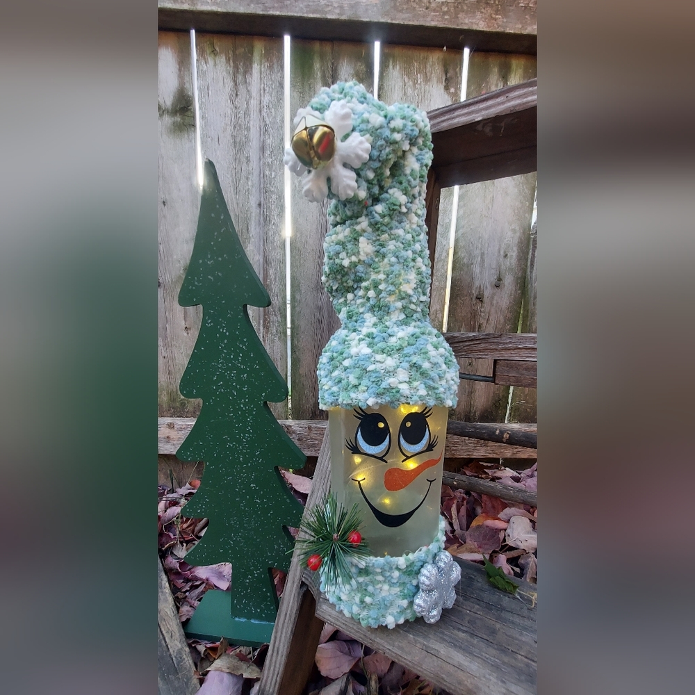 Snowman Light Up Bottle